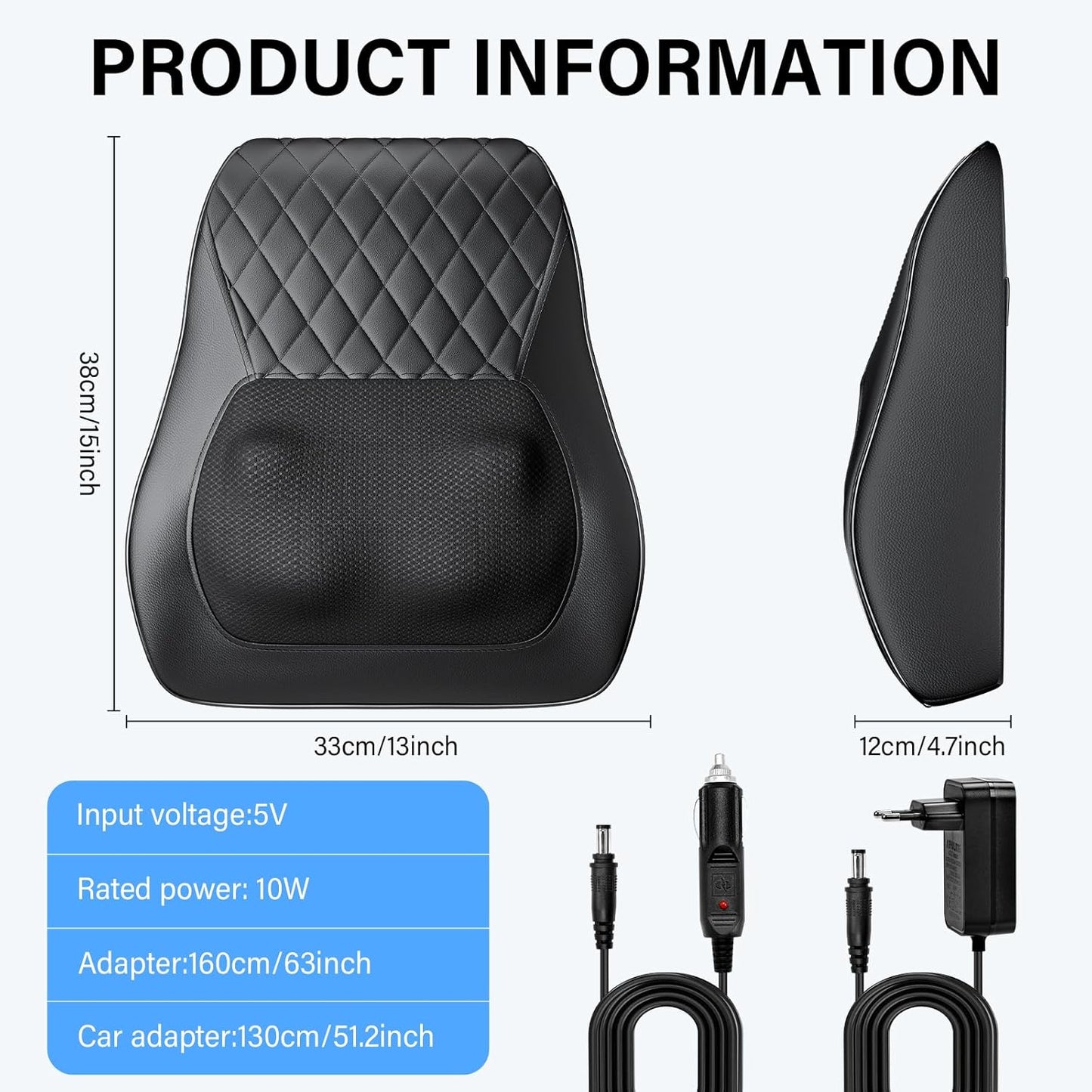 ShiatsuFlow Neck & Back Massager — Deep Heat Relief