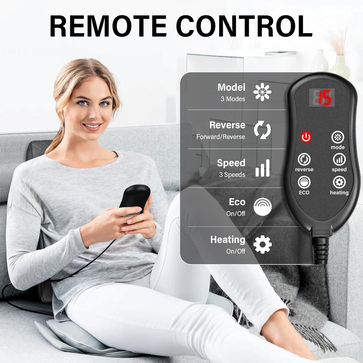 ShiatsuFlow Neck & Back Massager — Deep Heat Relief